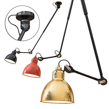 Streamlined Lighting Solution: Lampe Gras 3D model image 1 