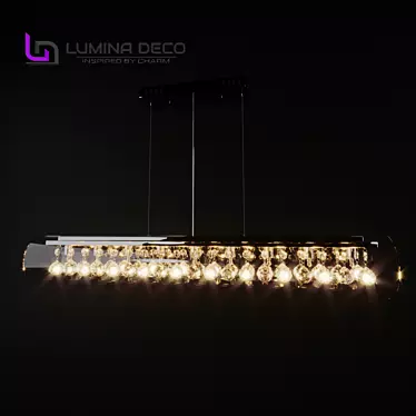 Crystal OM Chandelier: Lumina Deco Briza D90 3D model image 1 