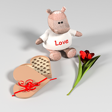 Romantic Love Story Toy 3D model image 1 