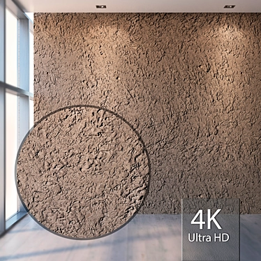 Seamless Rough Plaster Texture 3D model image 1 