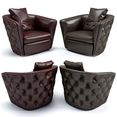 Elegant Italian Armchair: Giorgia Lifetime 3D model image 1 