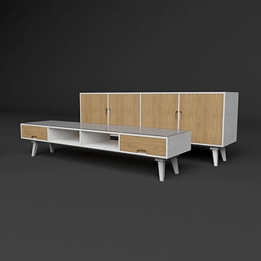 Elegant TAHA Furniture Set 3D model image 1 