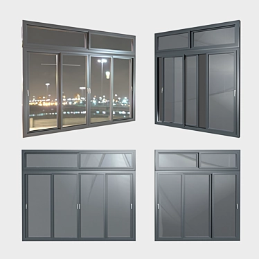 Panoramic Sliding Window 3D model image 1 