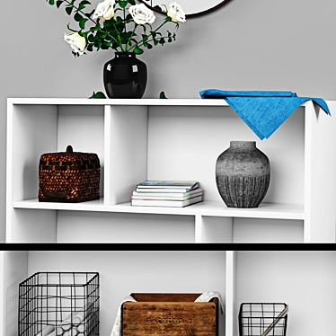 Scandi Style Decor Set 3D model image 1 