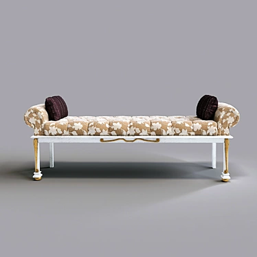 Elegant Ottoman: Classic Design 3D model image 1 