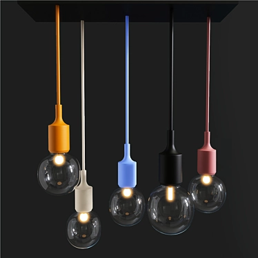 Vintage Pendant Lights Edison Design 3D model image 1 