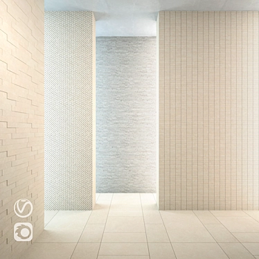 Italon Genesis Moon White - Elegant Mosaic & Tile Collection 3D model image 1 