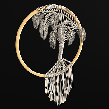  Handcrafted Macrame Wall Decor 3D model image 1 