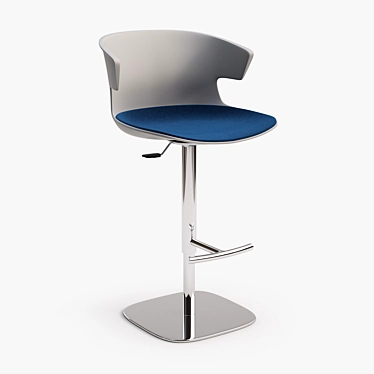 Quadrifoglio COVE Swivel Gas-Lift Stool+: Stylish, Versatile Seating Solution! 3D model image 1 