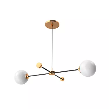 Elegant Laskasas Suspension Lamp 3D model image 1 