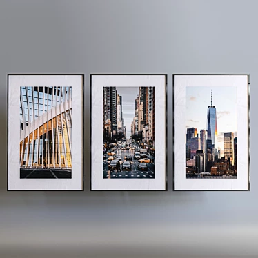 NYC Landscapes: Aluminum Framed Art 3D model image 1 