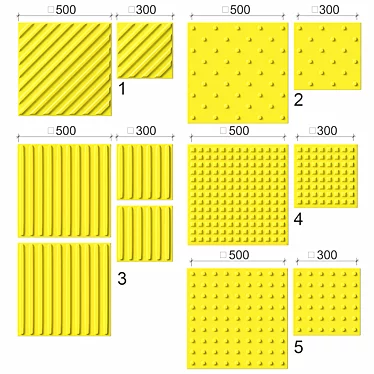 Universal Tactile Tiles for Accessibility 3D model image 1 