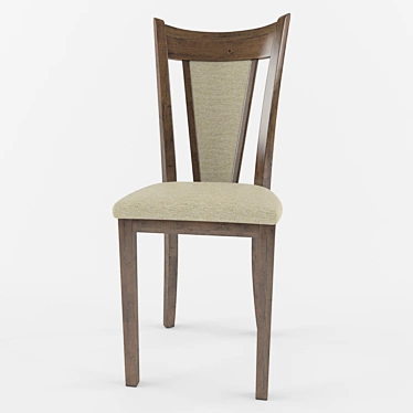 Elegant Upholstered Chair 3D model image 1 