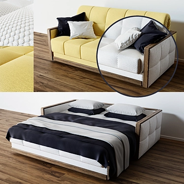 Accordion Sofa Bed: Goodwin 3D model image 1 