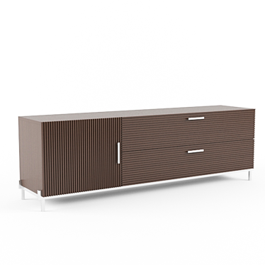 Sleek Modern Console Table 3D model image 1 