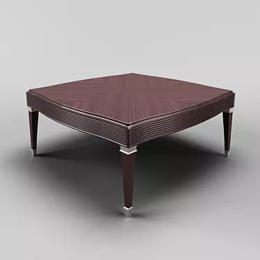 Elegant OM Coffee Table in Cherry Veneer 3D model image 1 