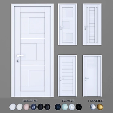Profil U Doors: Multilayer Coating, Various Colors 3D model image 1 
