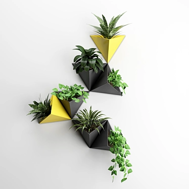 Elevate Your Space with Wall Greenery 3D model image 1 