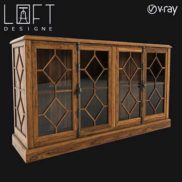 Vintage 7167 Chest with Loft Design 3D model image 1 