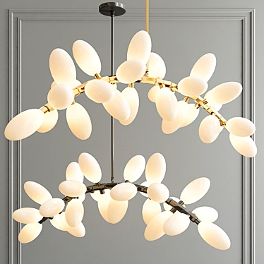 Regal Drape Chandelier 3D model image 1 