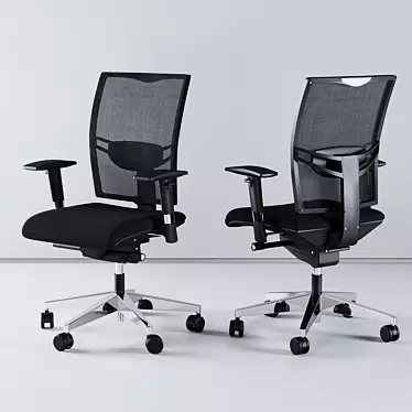 Ergonomic Stockholm Desk Chair 3D model image 1 