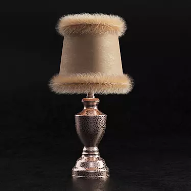 Furry Mesh-Converted Table Lamp 3D model image 1 