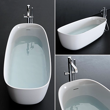 Disenia River: Aquatek Freestanding Bathtub 3D model image 1 