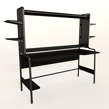 Modern Minimalist Computer Desk 3D model image 1 