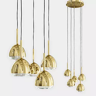 Elegant Brass Bell: Ligne Roset 3D model image 1 