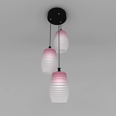 Sleek LED Pendant Ceiling Light 3D model image 1 