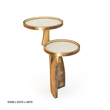 Chital: Stylish Side Table 3D model image 1 