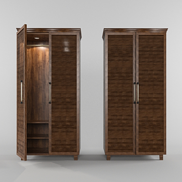 Timeless Elegance: Classic Wardrobe 3D model image 1 