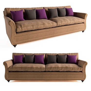  Sleek Modern Bray Sofa 3D model image 1 