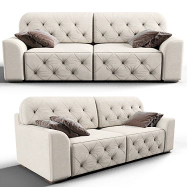 Vegas Latte: Elegant and Comfortable Sofa 3D model image 1 