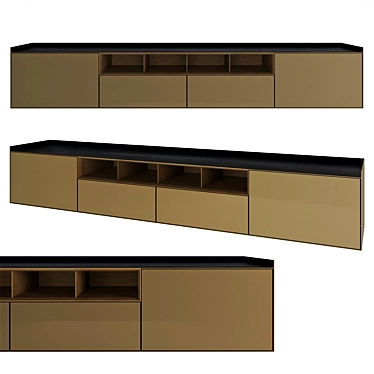 Modern Minimalist Rimadesio Cabinet 3D model image 1 