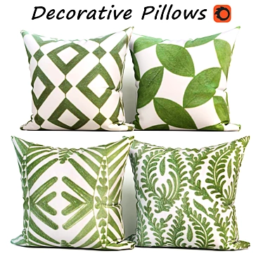 Sophia & William Decorative Pillows Set 3D model image 1 