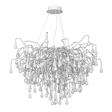 Divinare Salice Crystal Chandelier 3D model image 1 