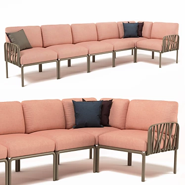 Modular Komodo Sofa: Versatile Comfort 3D model image 1 