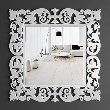 Elegant Romance Mirror 3D model image 1 