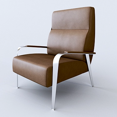Elegant ESTRO Dennon Chair: Perfect Blend of Style and Comfort 3D model image 1 