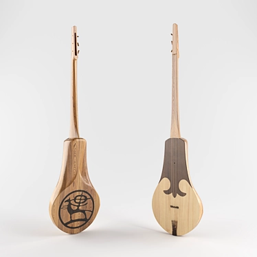 Kyrgyz Komuz: Traditional String Instrument 3D model image 1 