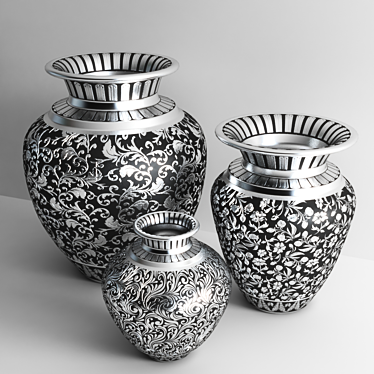 Elegant Vase: Exquisite 20k Poly 3D model image 1 