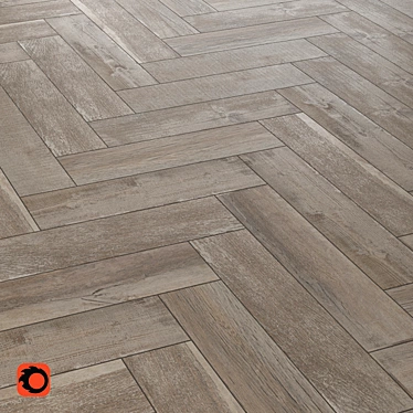 Bergen Beige Wood Tile: 12 Textures & Matte Finish 3D model image 1 