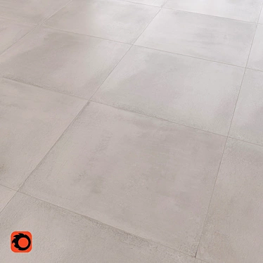 Dust Grey Concrete Floor Tile 3D model image 1 