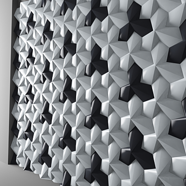 Unique Abstract Wall Panel 3D model image 1 