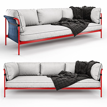 Modern UVW Unwrapping Can Sofa 3D model image 1 