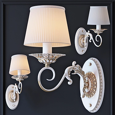 Elegant German MW-Light Sconce 3D model image 1 