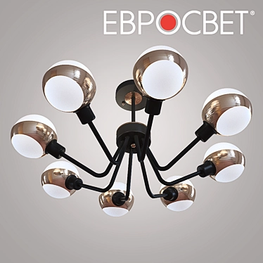 Title: Eurosvet Jasper Loft Ceiling Chandelier 3D model image 1 