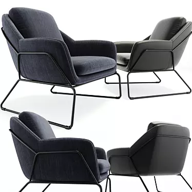 Loft Design Armchair: Stylish, Compact, and Versatile 3D model image 1 