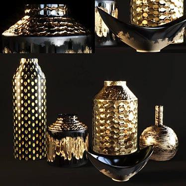 4K Textured Vase: Unique & Plugin-Free 3D model image 1 